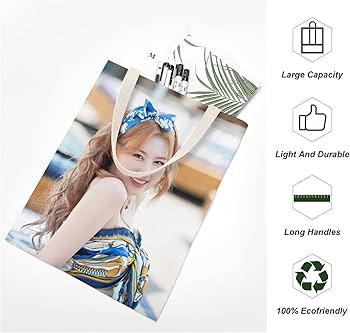 Amazon.co.jp: TWICE サナ トートバッグ ハンドバッグ キャンバス